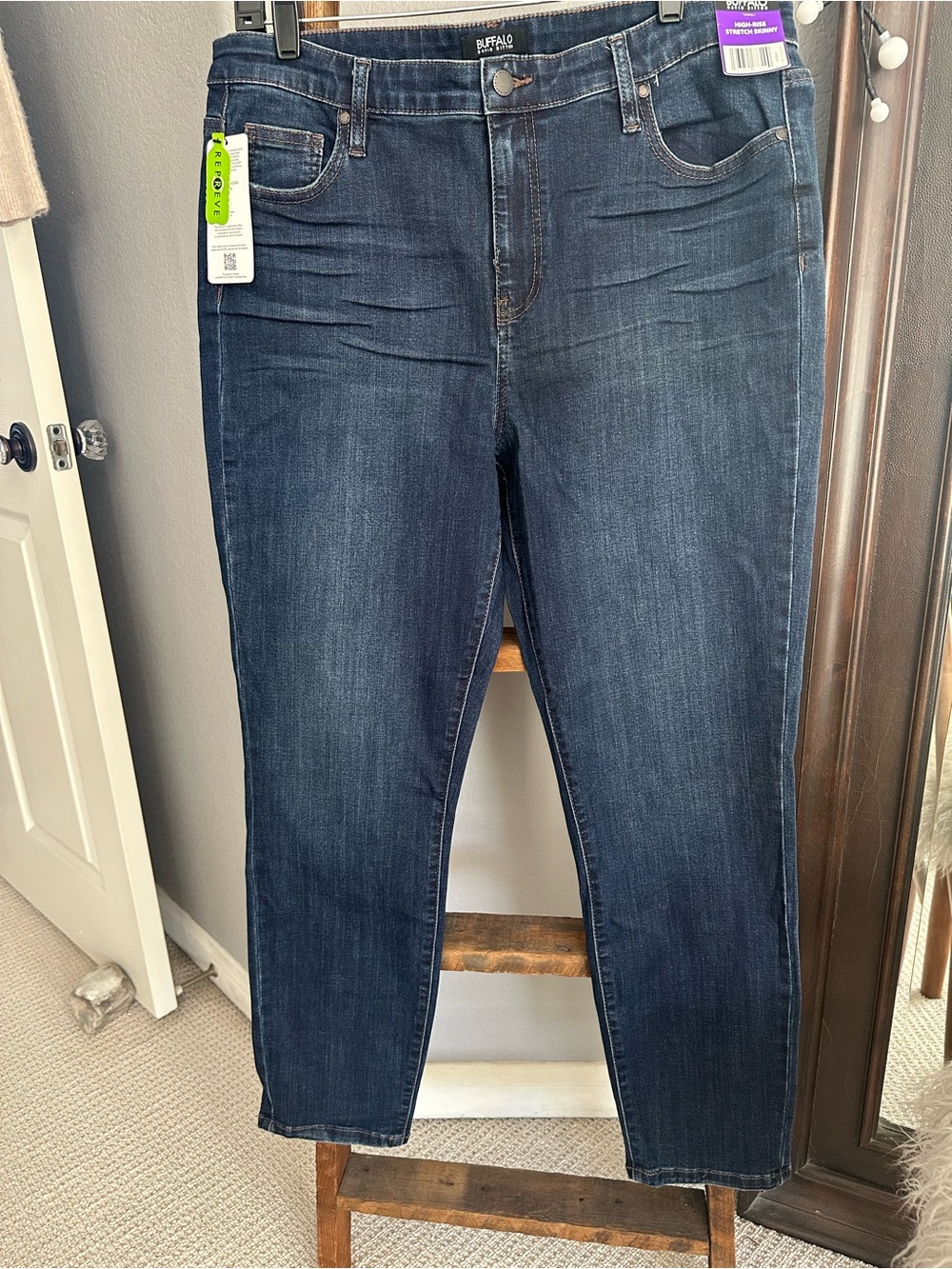 Buffalo David Bitton Dark Indigo Skinny Jeans size 14/34